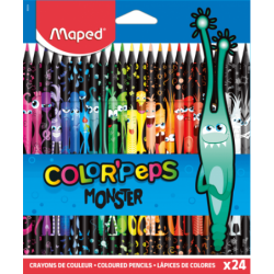 Kredki Colorpeps Monster trójkątne 24 szt. 862624 Maped