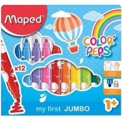 Flamastry Colorpeps Jumbo 12 kol. 846020 Maped