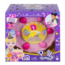 Polly Pocket Tort urodzinowy Zestaw 25 niespodzianek GYW06 Mattel