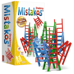 Gra Mistakos drabiny Wyższy szczebel 3 osobowa gra zręcznościowa 5+ 02076 Trefl