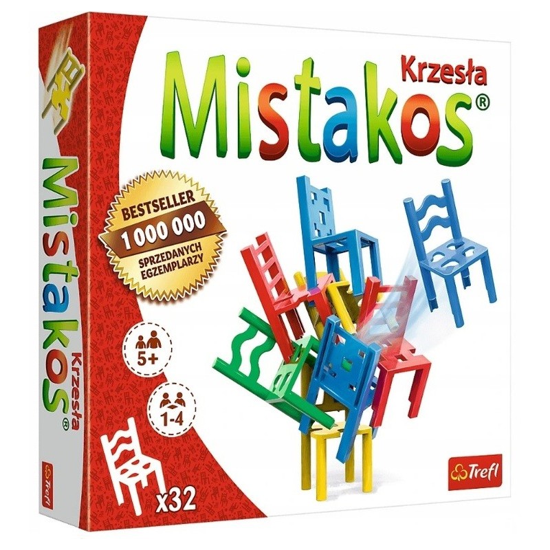 Mistakos krzesła Trefl gra zręcznościowa dla dzieci