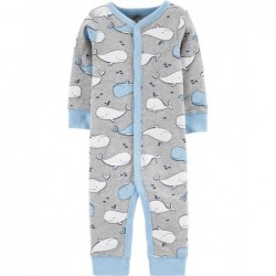 Pajac niemowlęcy piżama Wieloryby 1H298110 Carter's