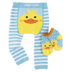 Zestaw legginsy+skarpetki dla dzieci 12-18m Zoocchini