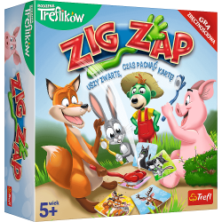 Zip Zap Rodzina Treflików gra zręcznościowa dla dzieci 5+ 02070 Trefl