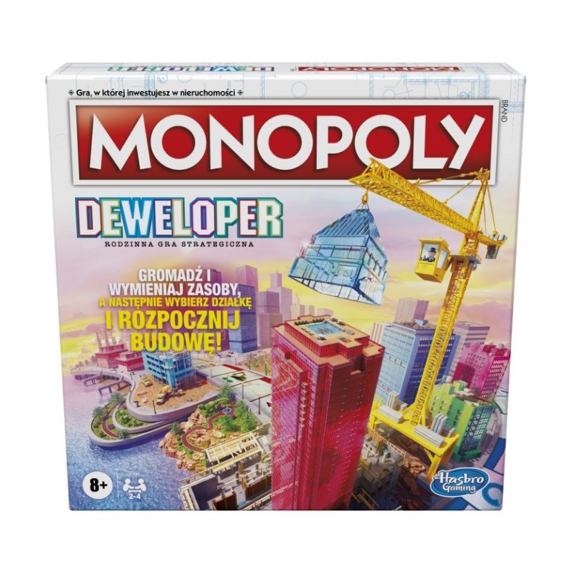 Gra planszowa Monopoly Deweloper F1696 Hasbro - ranking gier familijnych 2023