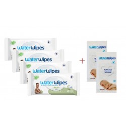 Chusteczki nasączane czystą wodą WaterWipes 4x60 szt. + 2x10 szt. GRATIS