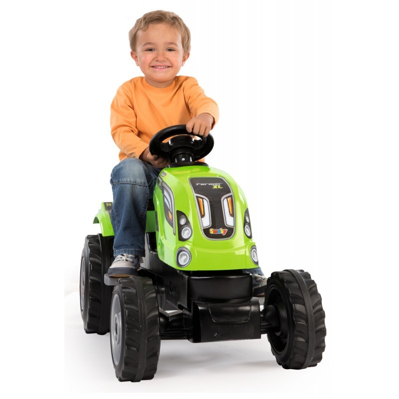 TRAKTOR XL NA PEDAŁY Z PRZYCZEPĄ 142CM DLA DZIECI