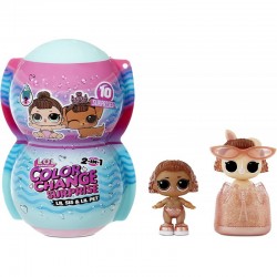 LOL Surprise 2w1 laleczki Color Change Lil Sis & Lil Pet 580768 MGA