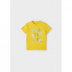 Koszulka dziecięca krótki rękaw besties Żółty 1011 Mayoral