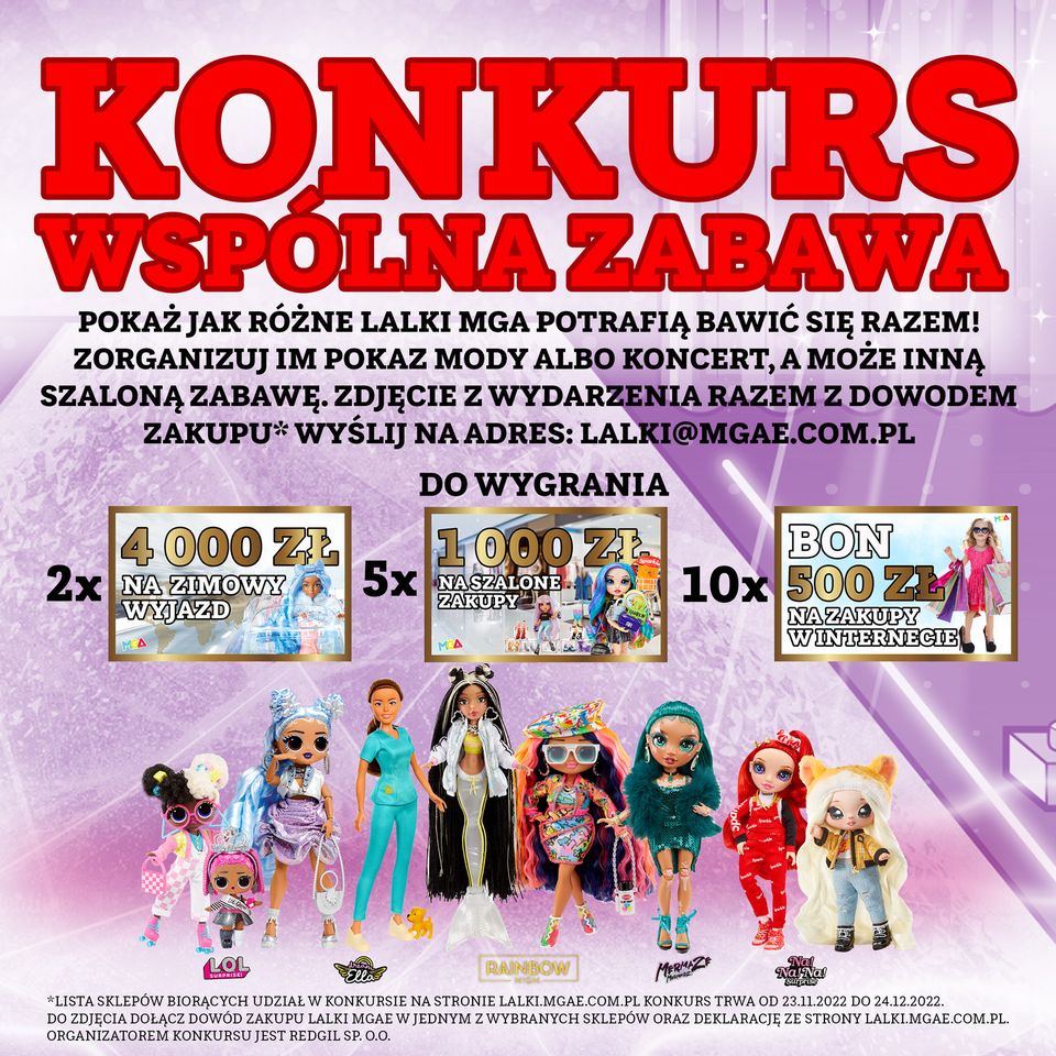 Konkurs MGA - Wspólna zabawa lalkami MGA