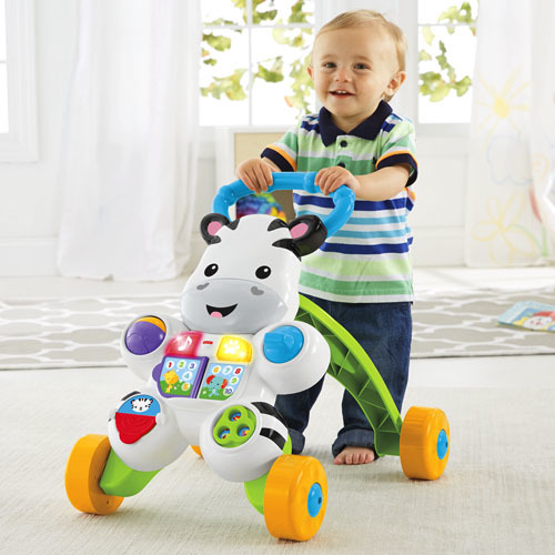 Interaktywny chodzik Zebra DPL53 Fisher Price  z kółkami