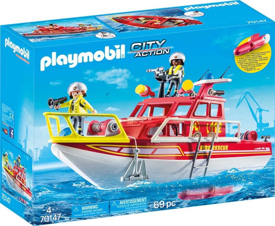 Playmobil City Action 70147 łódź ratownicza straży pożarnej w opakowaniu