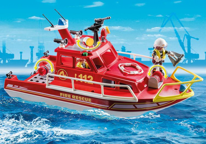 Playmobil City Action 70147 łódź ratownicza straży pożarnej wyposażenie strażackie