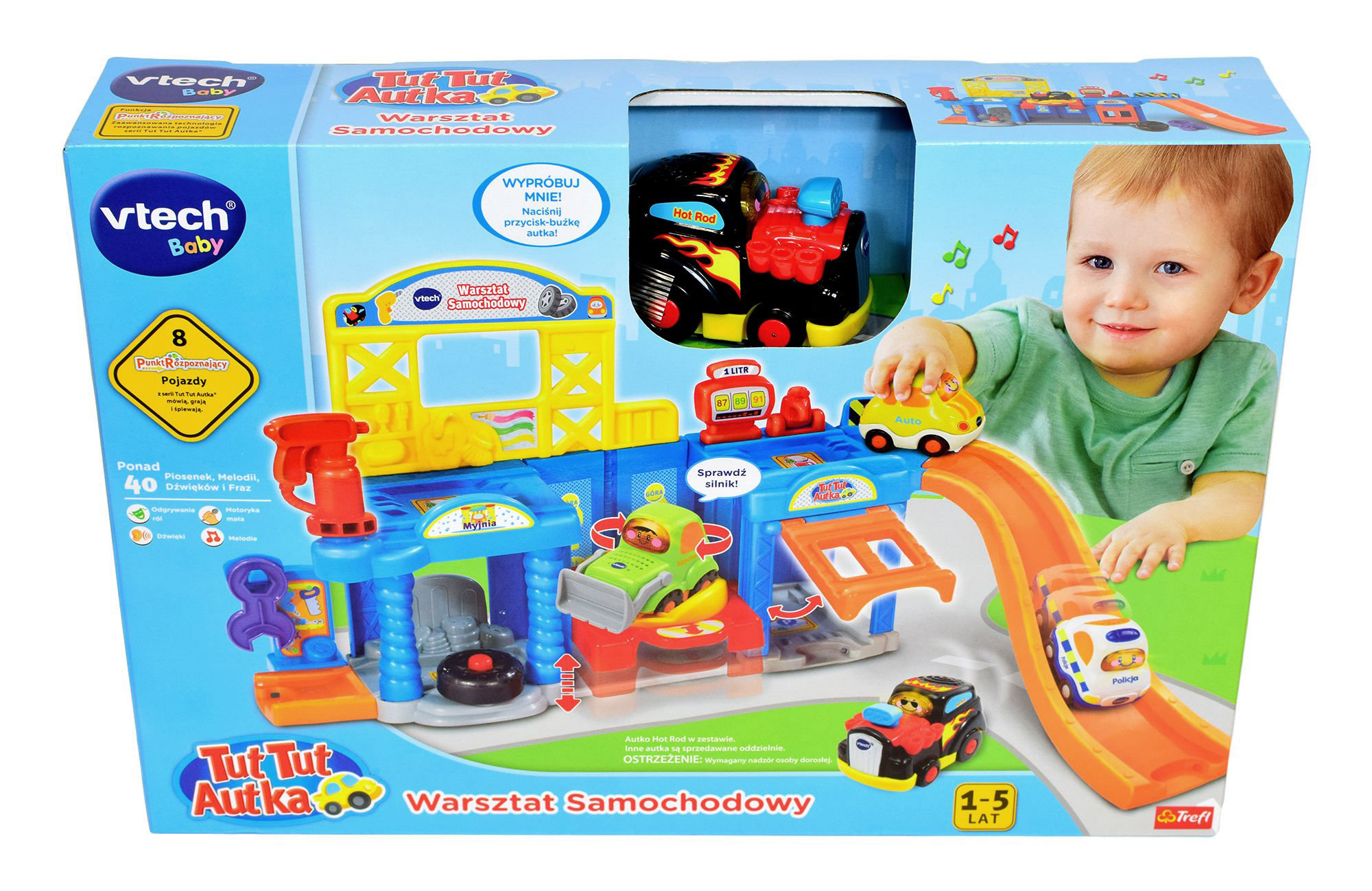  Tut Tut Autka zestaw Warsztat samochodowy 61072 Vtech z melodiami