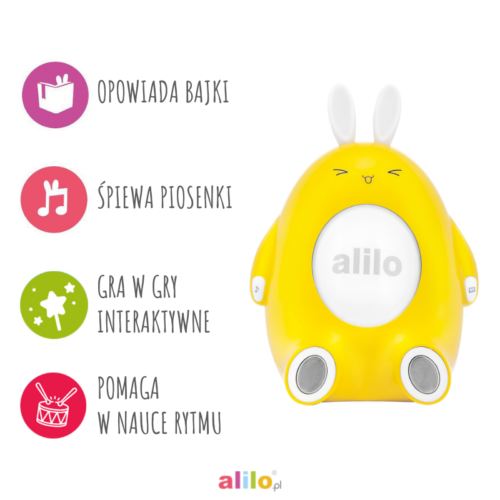 Króliczek Happy Bunny 3w1 Zabawka interaktywna Odtwarzacz MP3 Alilo